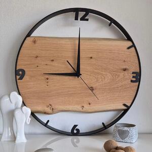 Dřevěné hodiny - Dubové hodiny s čísly 50cm (5001)