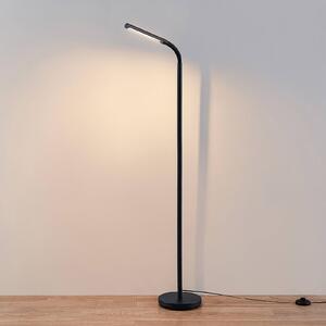 Lindby Romila LED stojací lampa v černé barvě