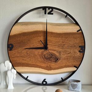Dřevěné hodiny - Dubové hodiny s čísly 50cm (5001)