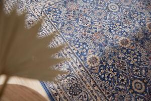 Kusový koberec vlněný Osta Diamond 7277 900 Klasický modrý béžový Rozměr: 85x160 cm