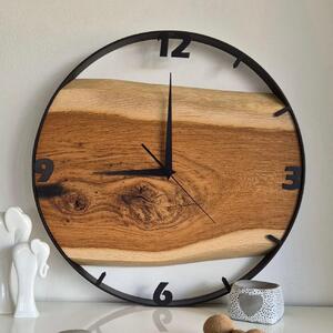 Dřevěné hodiny - Dubové hodiny s čísly 50cm (5004)