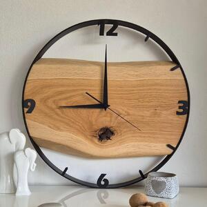 Dřevěné hodiny - Dubové hodiny s čísly 50cm (5003)