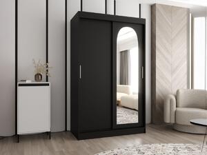 Šatní skříň Kreloin 120, Barva: černá, Zásuvky: Ano 5903211418624