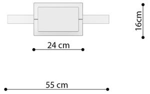 Thoro TH.221 - LED Lustr na lanku RIO LED/30W/230V CRI95 4000K pr. 55 cm zlatá