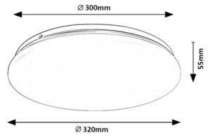 Rabalux 71102 - LED Stropní svítidlo VENDEL LED/18W/230V 3000K 32 cm