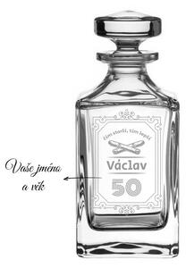 Dekorant Křišťálová karafa na whisky ČÍM STARŠÍ TÍM LEPŠÍ