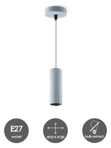 Lustr na lanku SAGA 1xE27/40W/230V šedá