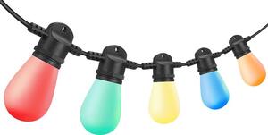 Venkovní smart LED světelný řetěz Ecolite Party rgb - černá, 9W