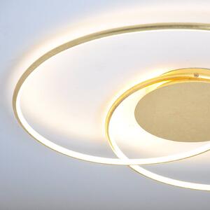 Lindby LED stropní svítidlo Joline, zlatá barva, 74 cm, kov
