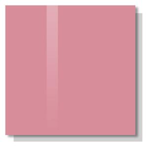 Růžová perlová skleněná magnetická tabule nalepovací na zeď Smatab® - 48 × 48 cm