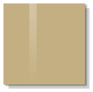 Okrová umbra skleněná magnetická tabule do kuchyně Smatab® - 48 × 48 cm