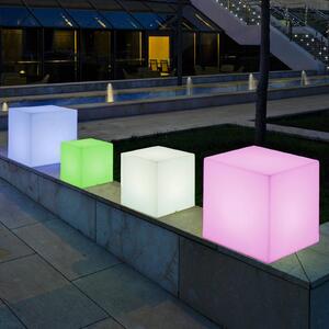 Newgarden solární světlo Cuby cube, výška 32 cm