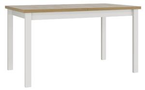 Rozkládací jídelní stůl 140 cm Deasal 80 x 140/180 II (dub sonoma + bílá) (pro 6-8 osob)