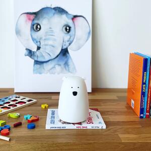 PIPPER | Silikonová dětská lampa - lední medvěd