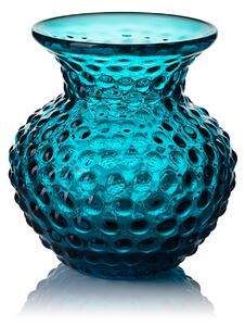 Skloglass Ručně foukaná vázička Lobelka 13cm Aquamarine Velikost: 13cm