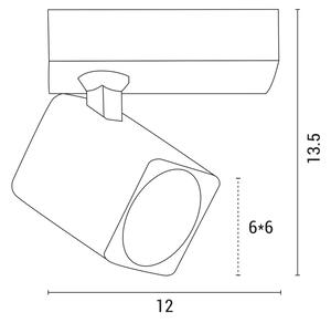 Bodové svítidlo 1xGU10/7W/230V bílá