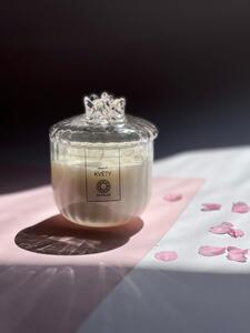 Skloglass SAKURA svíčka SNOVÉ KVĚTY Barva: Křištál, Kusy: 1ks