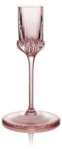 Skloglass Ručně foukaný svícen SAKURA 13cm Růžová Barva: Růžová, Kusy: 1ks