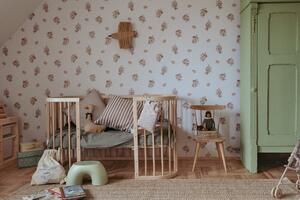 Monbaby nábytek Waldin Rostoucí dětská postýlka pro miminko 7v1 s matrací Barva: Šedá