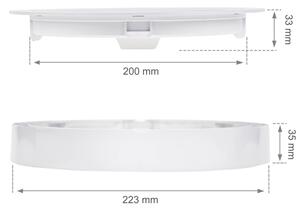 LED Podhledové svítidlo ALGINE 2v1 LED/18W/230V 3000K