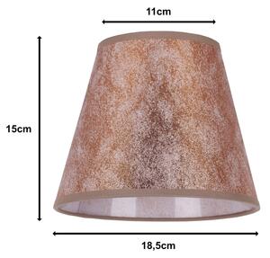 Duolla - Stínidlo k stolní lampě SOFIA XS E14 pr. 18,5 cm měděná