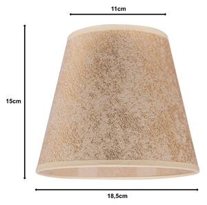 Duolla - Stínidlo k stolní lampě SOFIA XS E14 pr. 18,5 cm zlatá