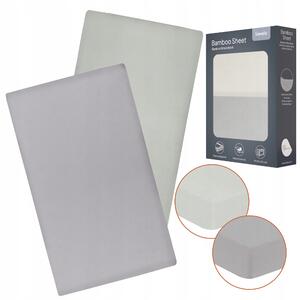 Prostěradlo Lionelo SHEET OFF WHITE GREY 120x60