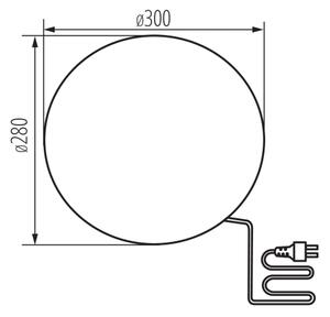 Kanlux 24651 - Venkovní lampa STONO 1xE27/25W/230V pr. 30 cm IP65