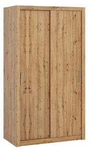 Šatní skříň s posuvnými dveřmi Klary SZ120 KE04 (dub artisan)