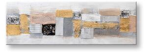 Malovaný obraz na stěnu ABSTRAKT 1 díl 120x40 cm - 120×40 cm / Premium 4 cm