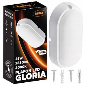 Přisazené stropní LED svítidlo 36W - neutrální bílá BERGE