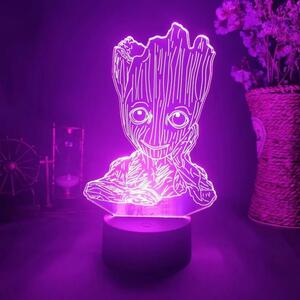 3D LED Lampička Groot