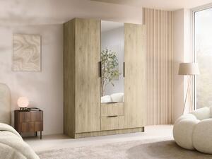Šatní skříň Cumair II 150, Barva: dub cremona / dub cremona + černá 5903211451362