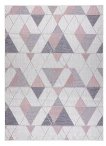 Hans Home | Kusový koberec Sion Sisal Triangles B3006A ecru/pink – na ven i na doma - 80x150