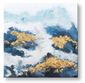 Malovaný obraz na stěnu ABSTRAKT 1 díl 70x70 cm - 70×70 cm / Klasický 2 cm