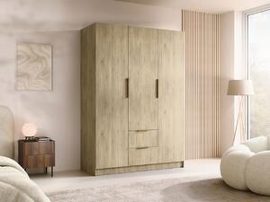 Šatní skříň Cumair I 150, Barva: dDub cremona / dub cremona + zlatá 5903211451294