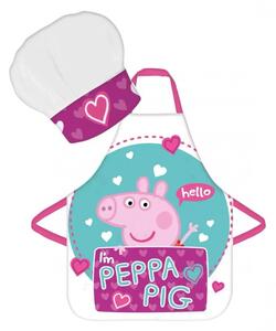 Dětská zástěra s kuchařskou čepicí Prasátko Pepina | Peppa Pig