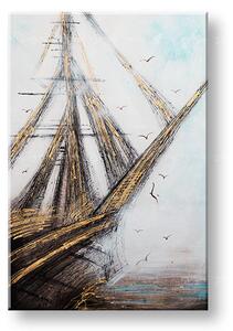 Malovaný obraz na stěnu ABSTRAKT 1 díl - 60x90 cm - Klasický 2 cm