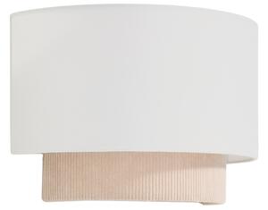 Kave Home Béžové nástěnné světlo Bianella 30 cm