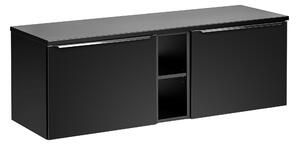 Comad Koupelnová skříňka pod umyvadlo set Santa Fe Black 140 černá