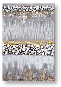 Malovaný obraz na stěnu ABSTRAKT 1 díl 60x90 cm - 60×90 cm / Premium 4 cm
