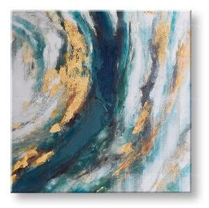 Malovaný obraz na stěnu ABSTRAKT 1 díl 70x70 cm - 70×70 cm / Klasický 2 cm