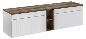Comad Koupelnová skříňka pod deskové umyvadlo set Iconic White 180 bílá/dub sante fe vintage