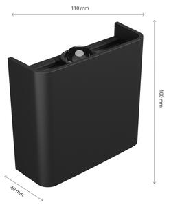 LED Venkovní nástěnné svítidlo LUNARIX LED/2W/230V 3000-6000K CRI 90 IP54 černá
