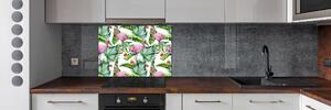Panel do kuchyně Plameňáci a rostliny pksh-154753401