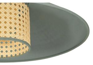 Duolla - Lustr na lanku RIO RATTAN 1xE27/15W/230V pr. 45 cm zelená/ratan
