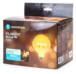 LED Žárovka FILAMENT E27/4W/230V 1800K happy - Aigostar