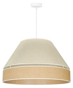Duolla - Lustr na lanku YUTE AVIGNON 1xE27/15W/230V pr. 60 cm šedá/hnědá