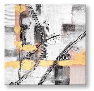 Malovaný obraz na stěnu ABSTRAKT 1 díl - 60x60 cm - 60×60 cm / Klasický 2 cm