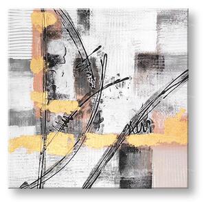Malovaný obraz na stěnu ABSTRAKT 1 díl - 60x60 cm - 60×60 cm / Premium 4 cm